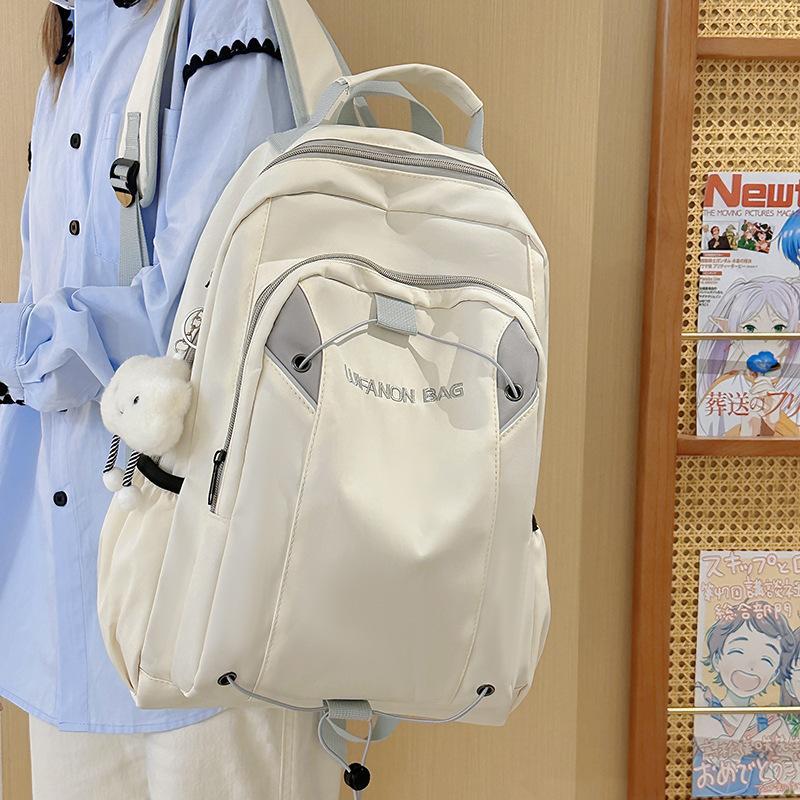 日韓簡約雙肩包大容量旅行後背包男女同款休閒通勤外出旅遊必備