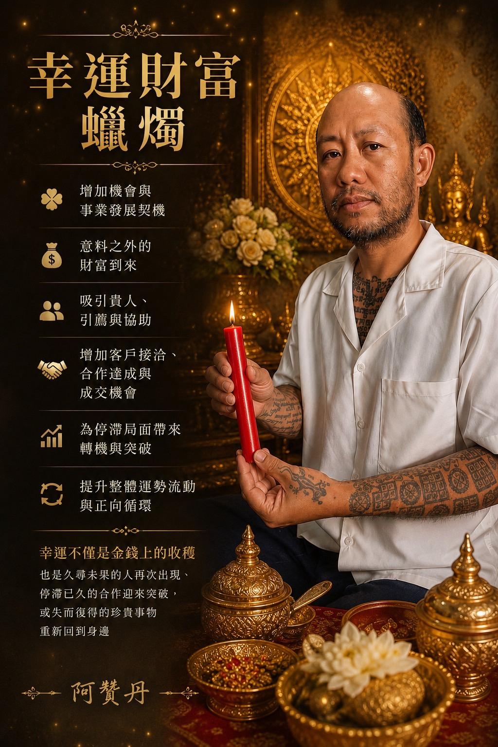 緬甸法門 幸運財富蠟燭