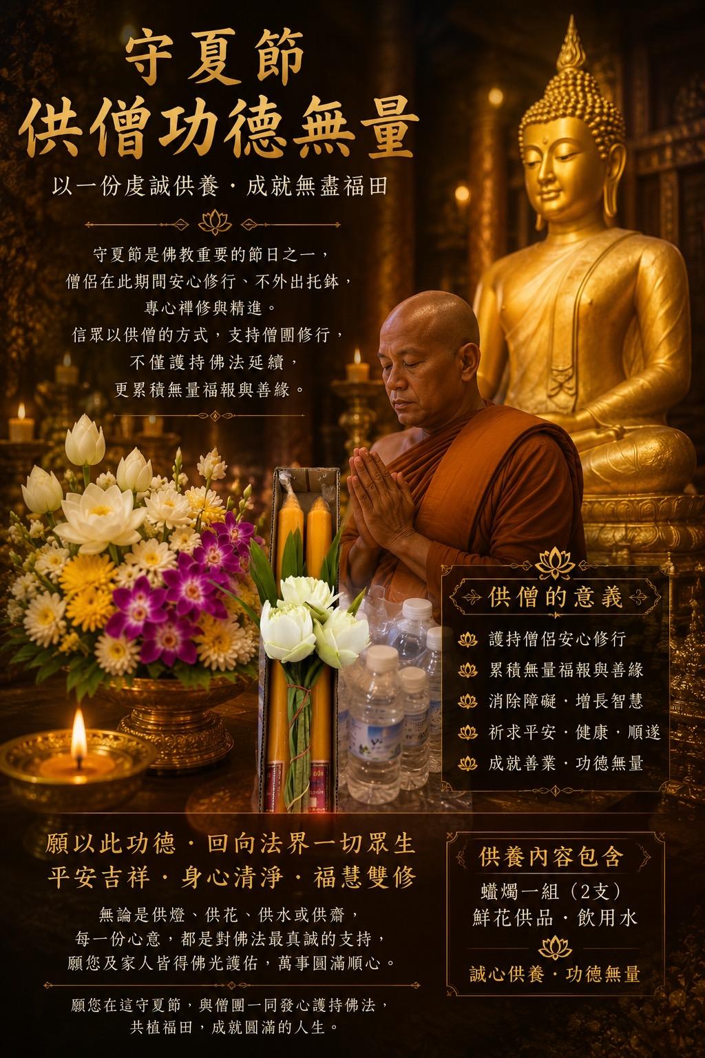 🌿7️⃣🈷️2️⃣8️⃣ 守夏節・供僧供佛