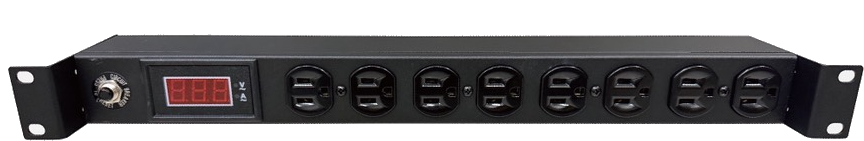 DL-A1-0806 有電表型 NEMA 5-15R 八座機架式 PDU