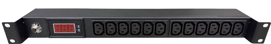 有電表型IEC C13－12座機架式 PDU
