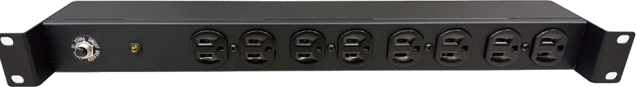 無電表型NEMA 5-15R－8座機架式 PDU