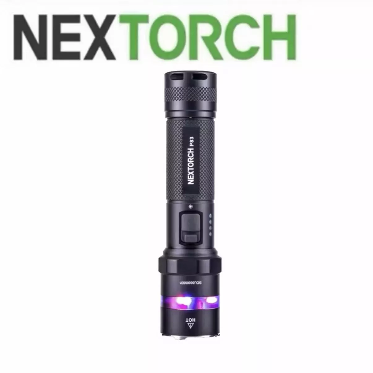 P83紅藍警閃強光手電筒-2100流明