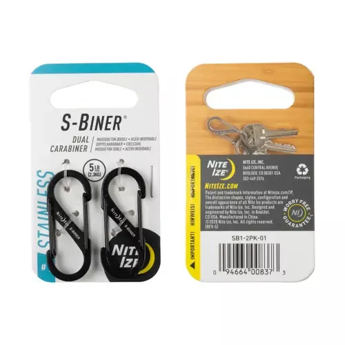 S-BINER® 不鏽鋼 S 型雙門掛鉤