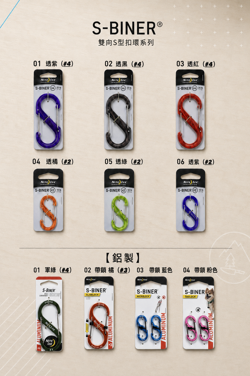 S-BINER® 雙向S型扣環系列-福利出清