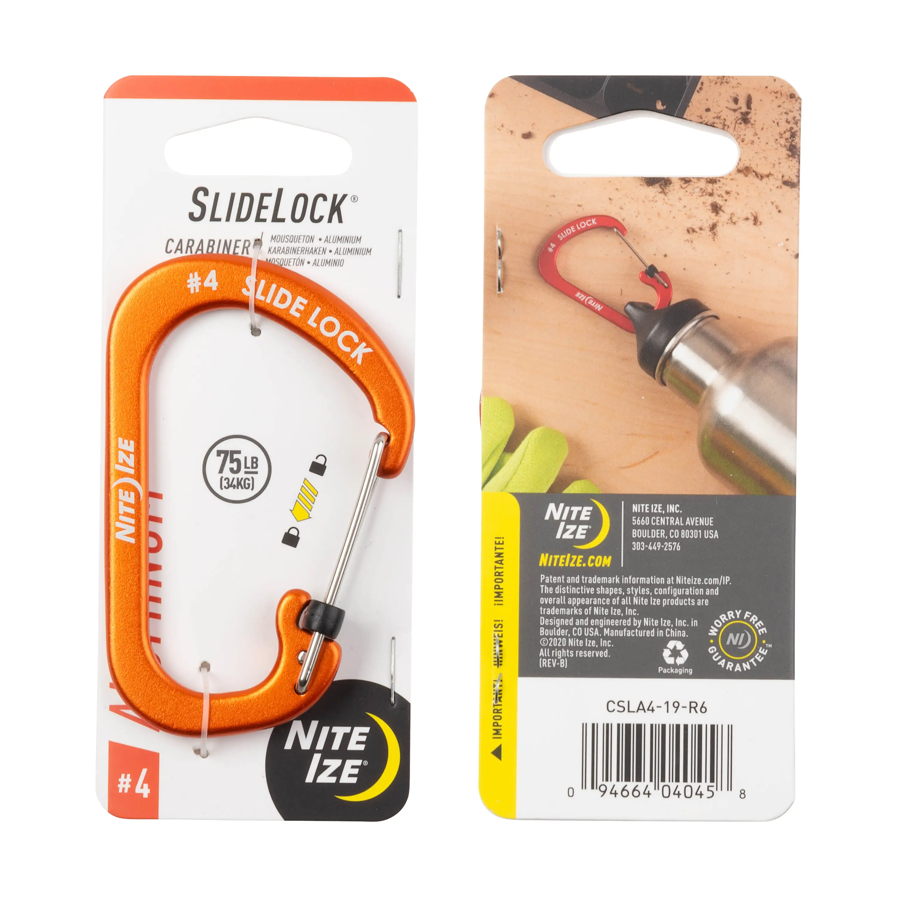 NITE IZE SlideLock® 鋁合金滑鎖登山扣