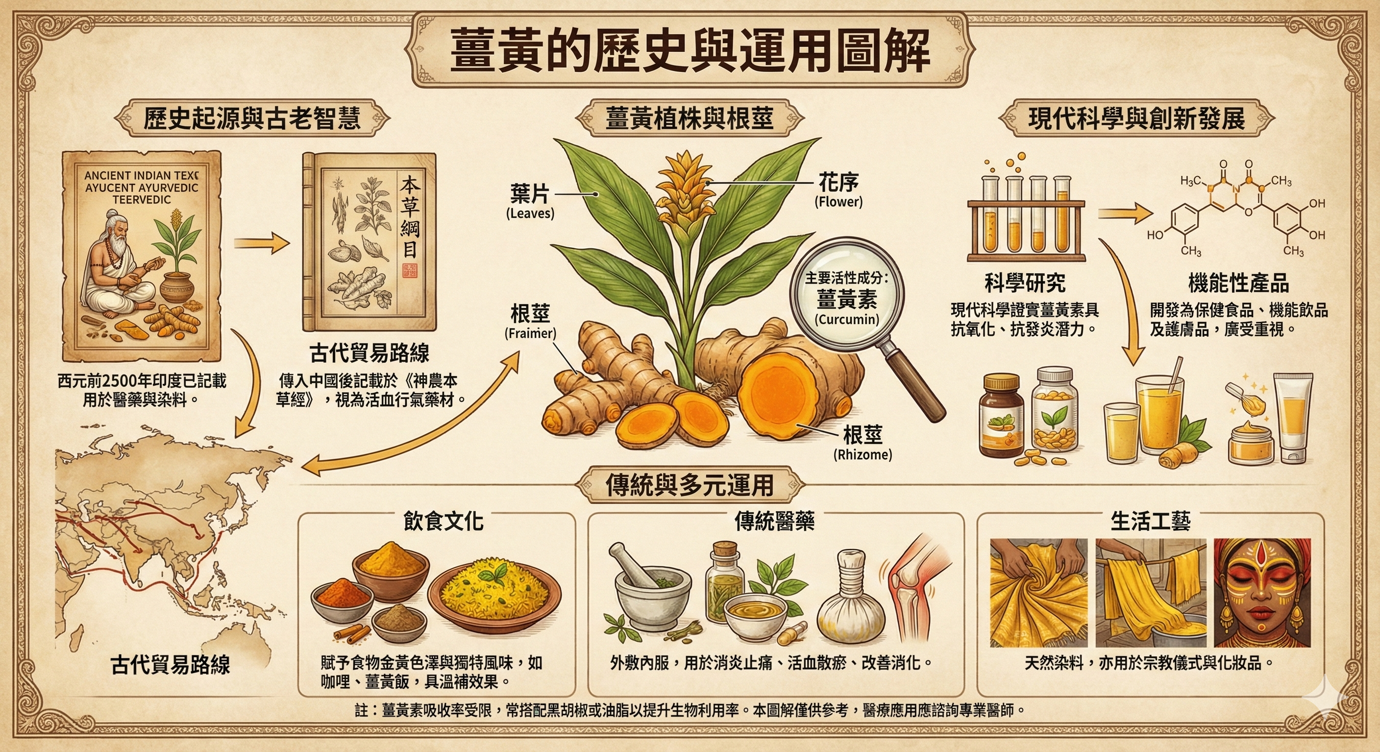 薑黃的歷史與運用