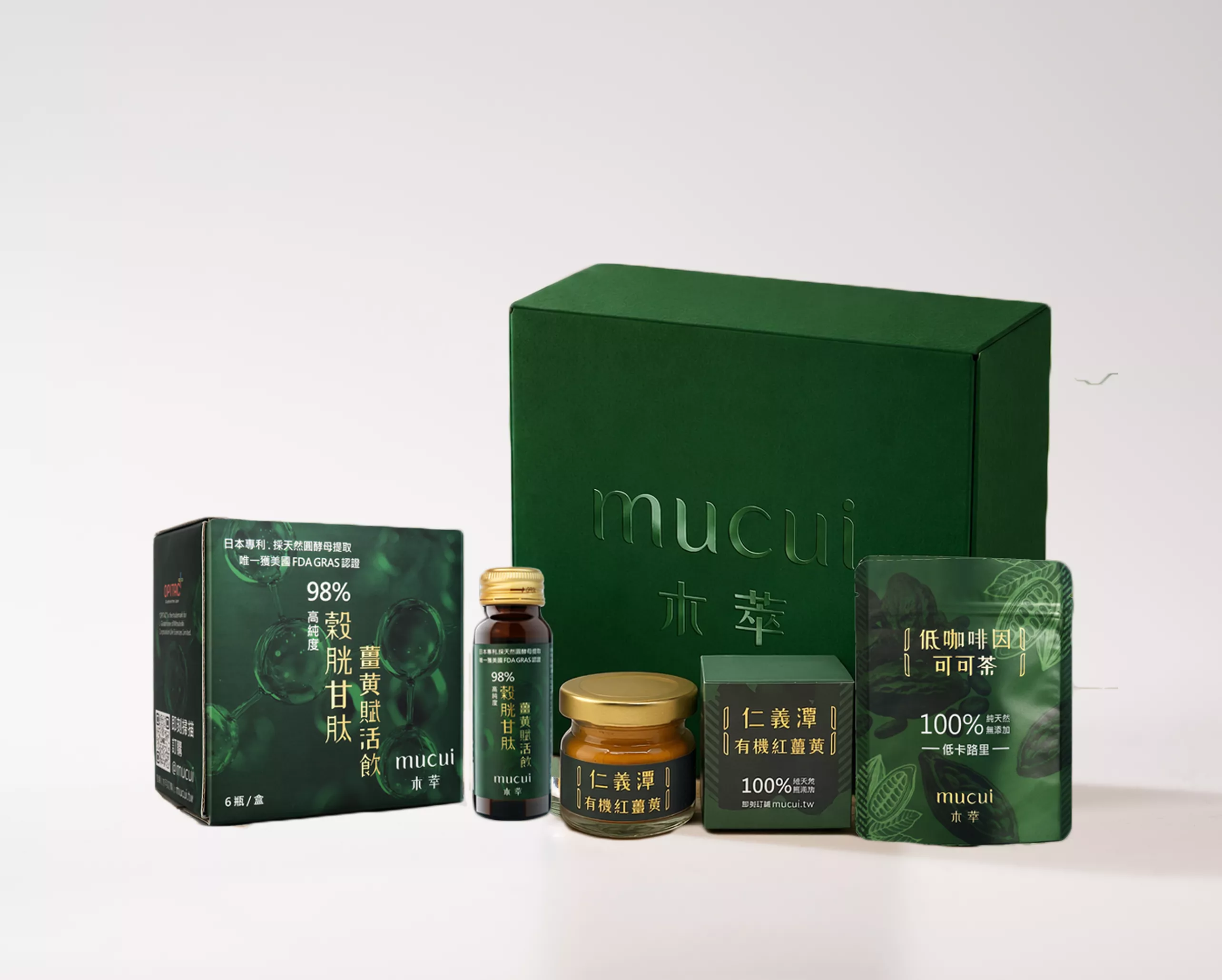 禮盒2-賦活飲+可可茶+20g薑黃粉