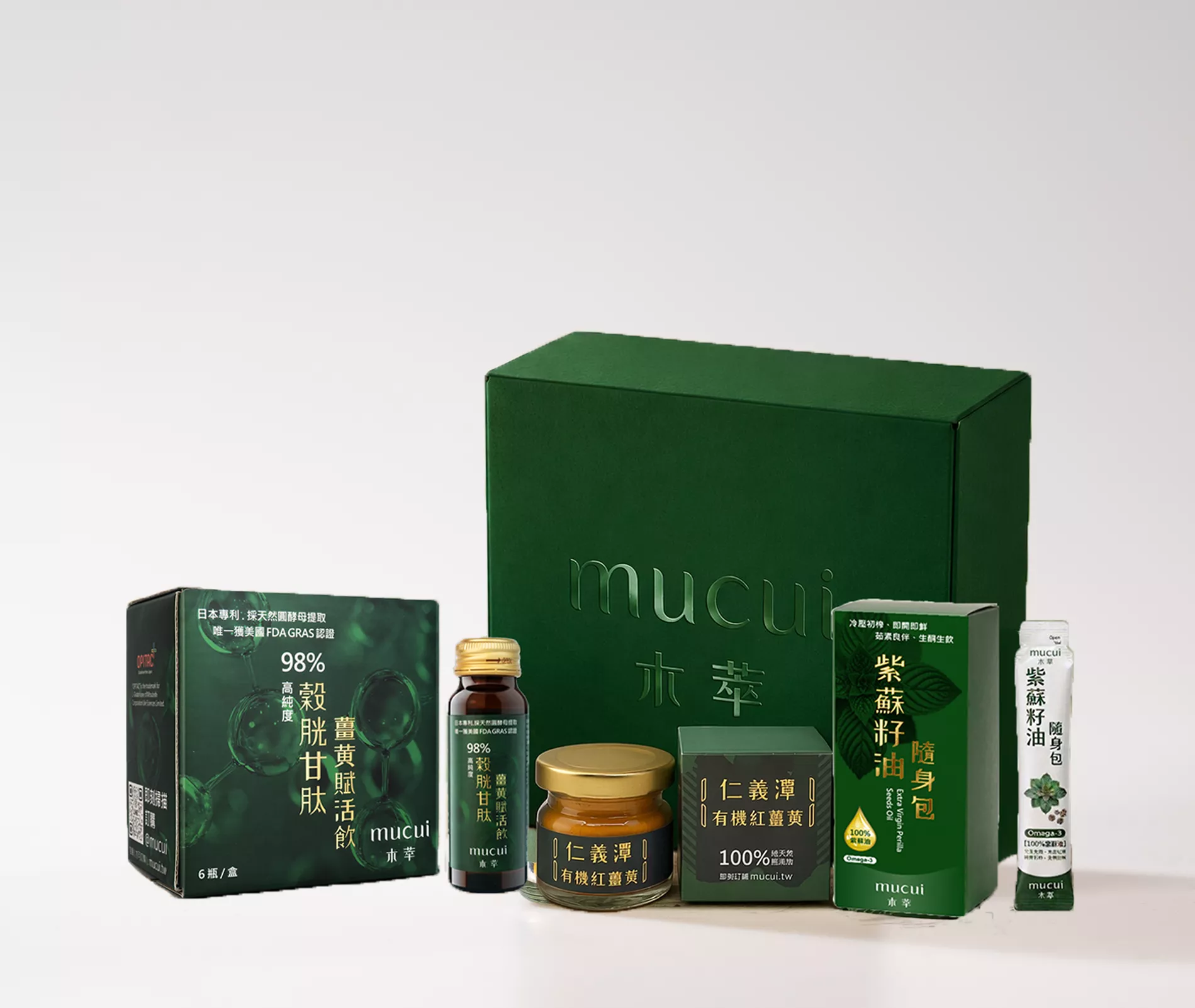 禮盒1-賦活飲+紫蘇籽油+20g薑黃粉