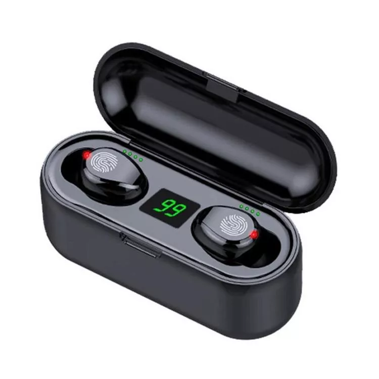 TWS F9 藍牙 5.1 真無線藍牙耳機 耳機 可做 手機支架 LED顯示 IPX7防水 Bluetooth 無線耳機