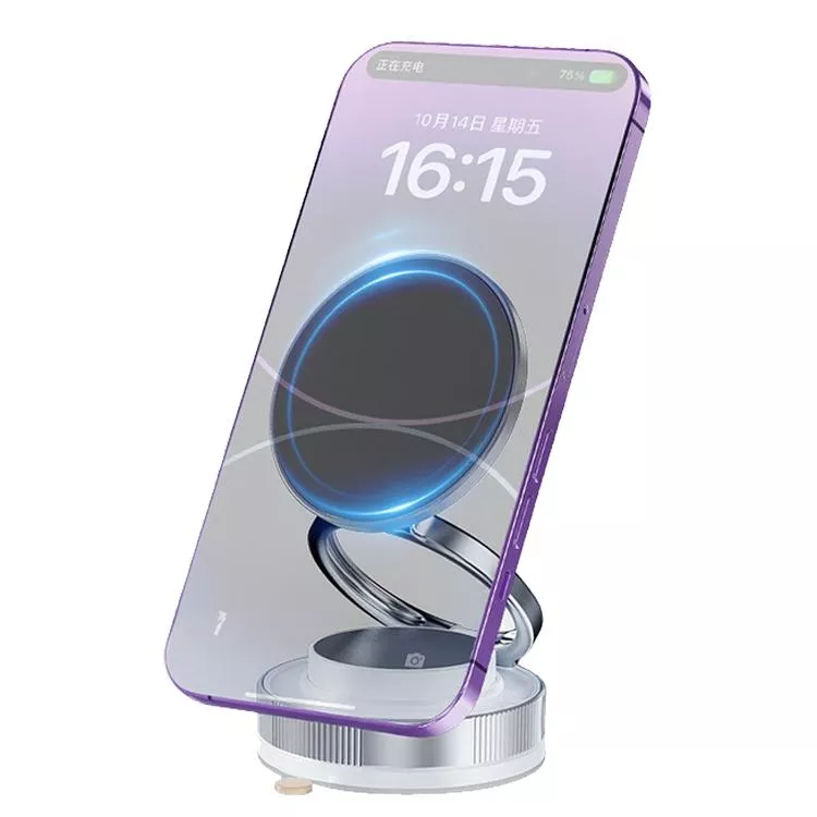 金屬環 真空吸盤 磁吸手機支架 360度旋轉 送引磁貼 汽車支架 擋風玻璃支架 車用 吸盤 磁吸 折疊 支架 手機支架