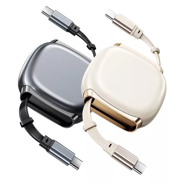 PD 240W 伸縮充電線 Type-C 快充線 三段伸縮 不打結 磁吸收納 迷你便攜 耐拉耐折 PD快充 充電線