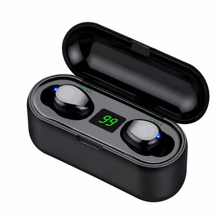 TWS F9 藍牙 5.1 真無線藍牙耳機 耳機 可做 手機支架 LED顯示 IPX7防水 Bluetooth 無線耳機