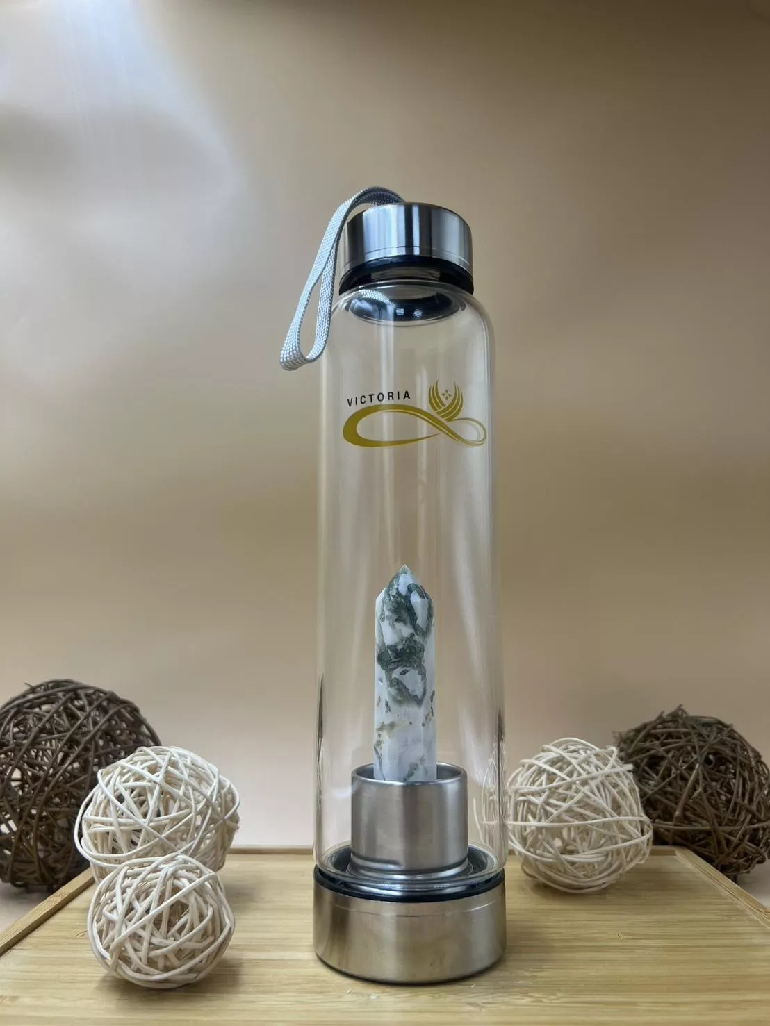 水晶能量水壺-水草瑪瑙