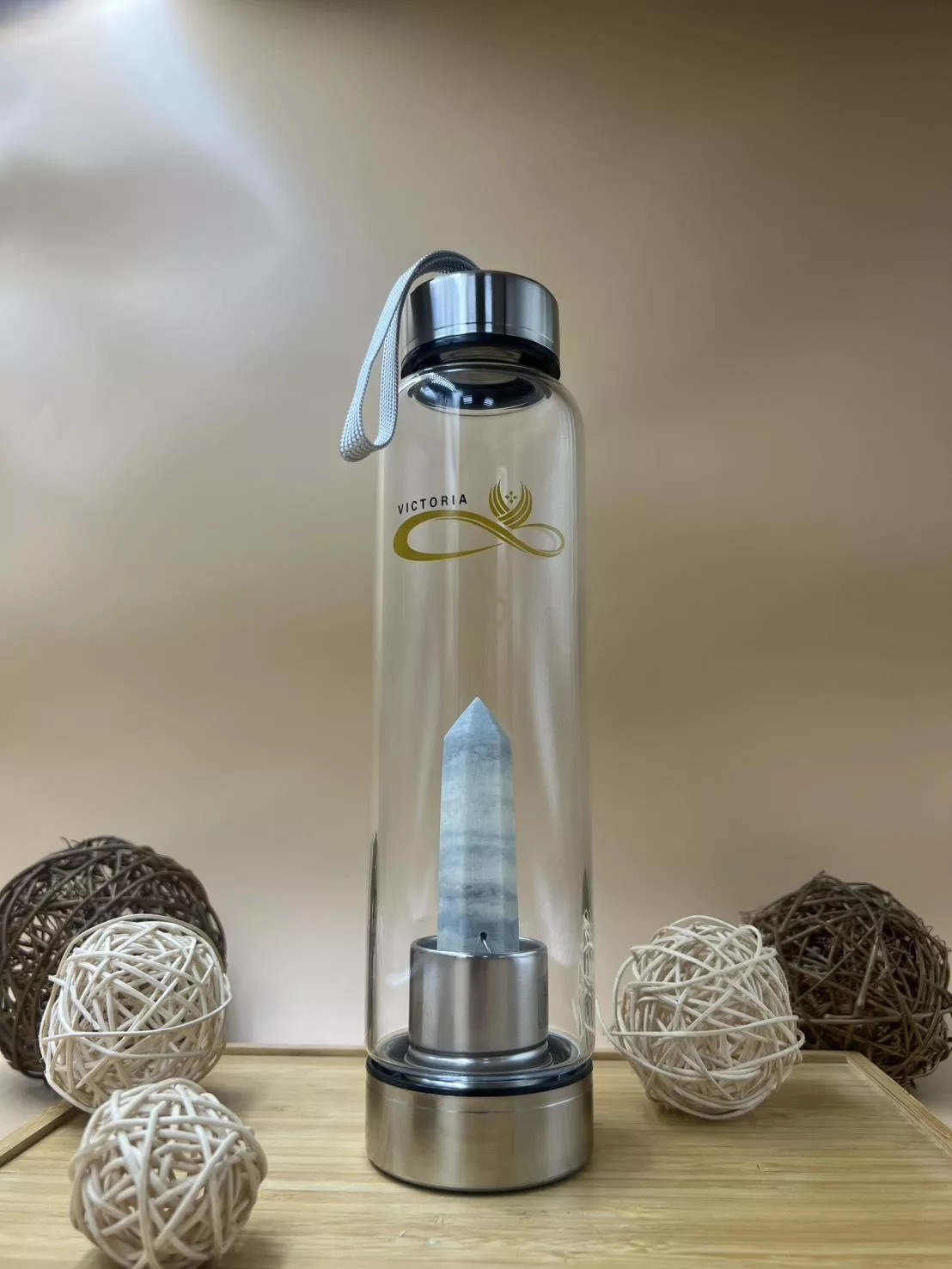 水晶能量水壺-雅藍紋石(藍䨷石)