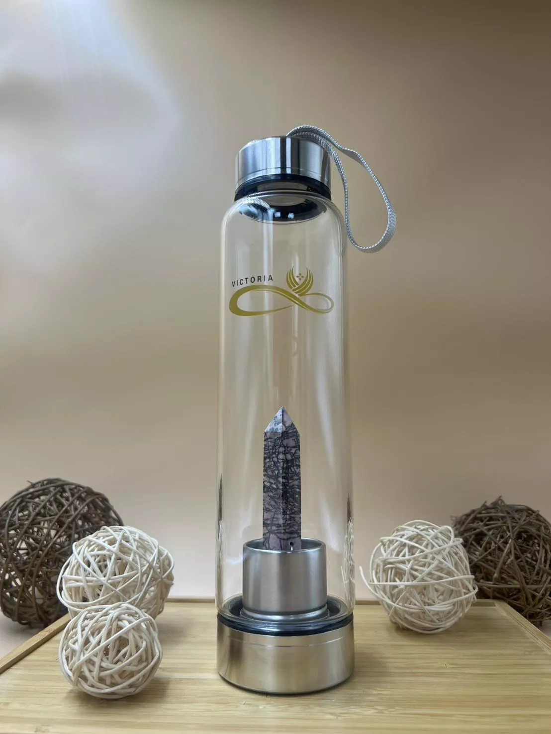 水晶能量水壺-薔薇石