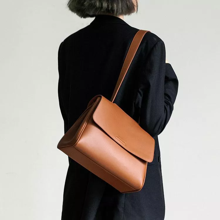 高質感牛皮托特包通勤包上班族手提包單肩包