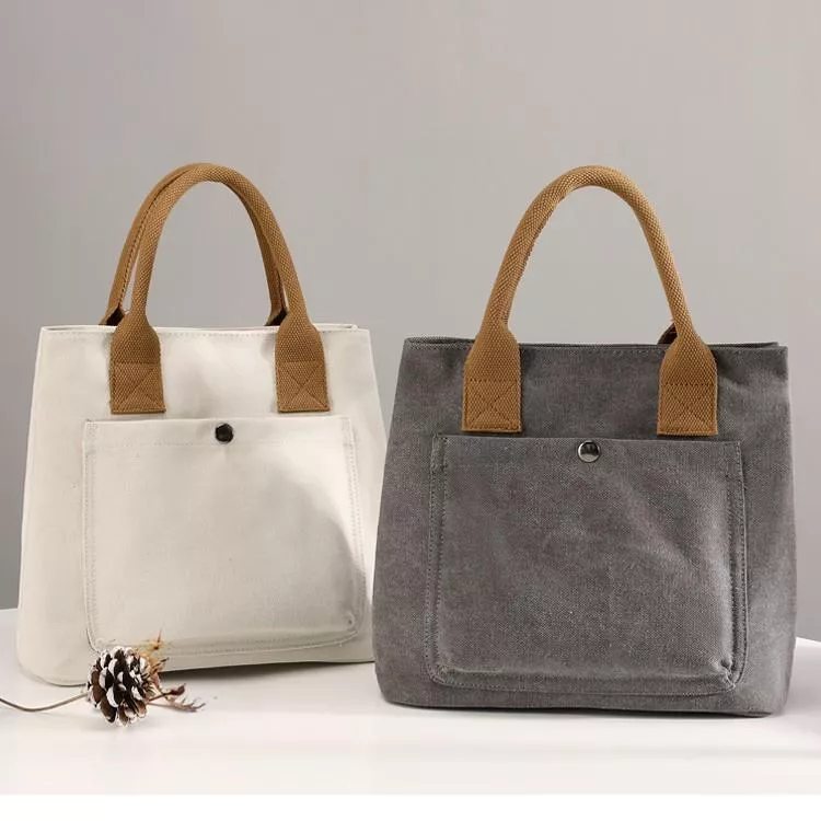 文藝手提包厚實小包帆布包