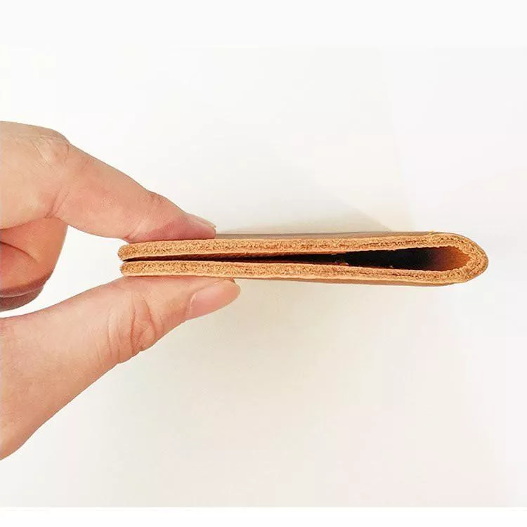 真皮超薄迷你短夾男士真皮短夾男女錢包