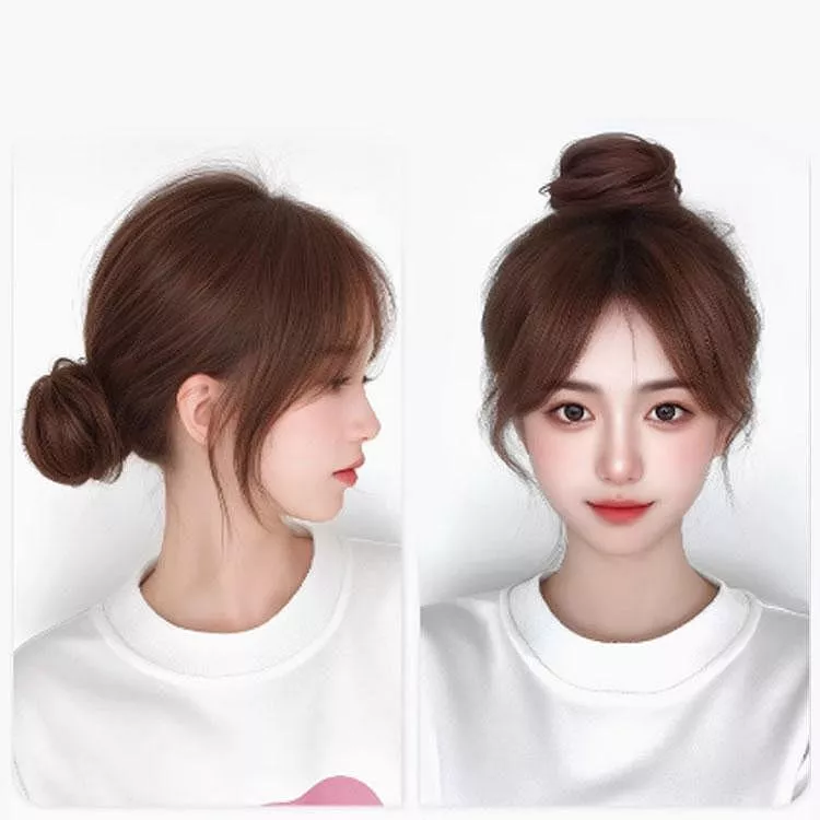 真髮髮圈花苞頭蓬鬆神器髮圈頭飾