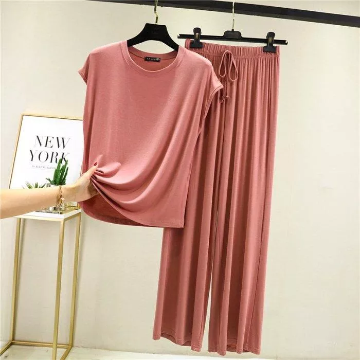 莫代爾休閒套裝寬鬆運動服家居服睡衣