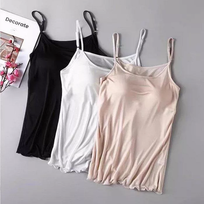 桑蠶絲薄款透氣吊帶內衣背心