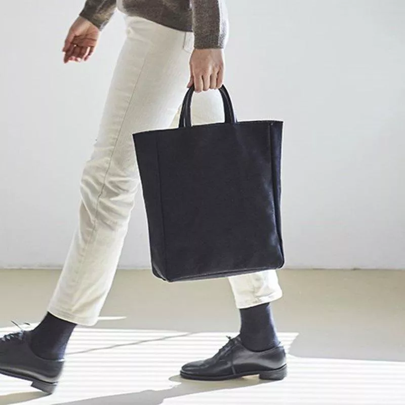 韓國原創簡約帆布包公文包上班通勤手提包