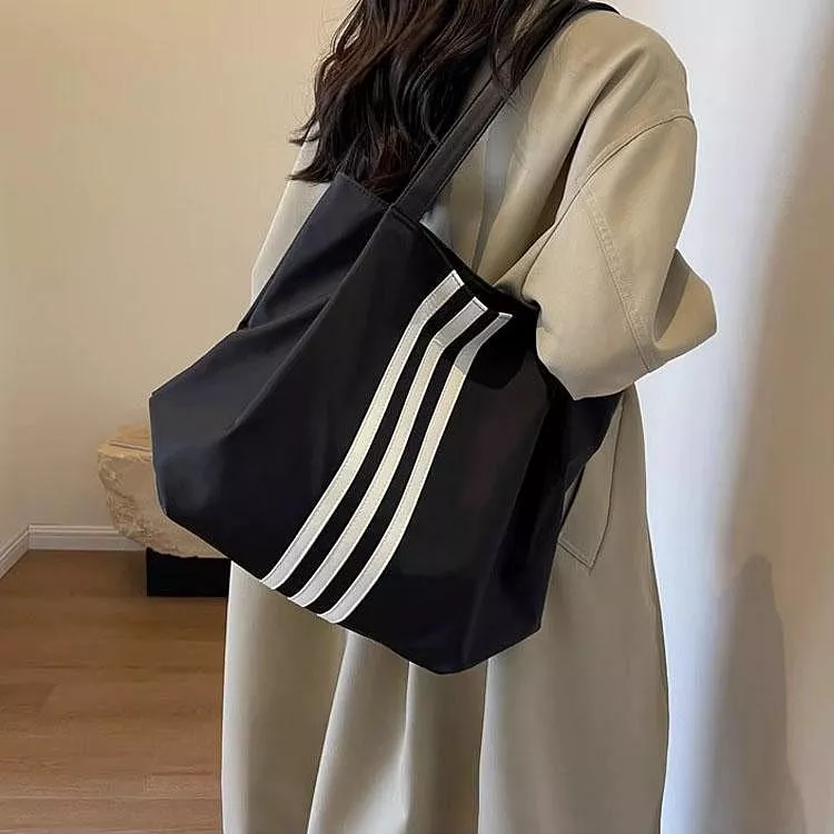 時尚個性大容量休閒單肩包托特包