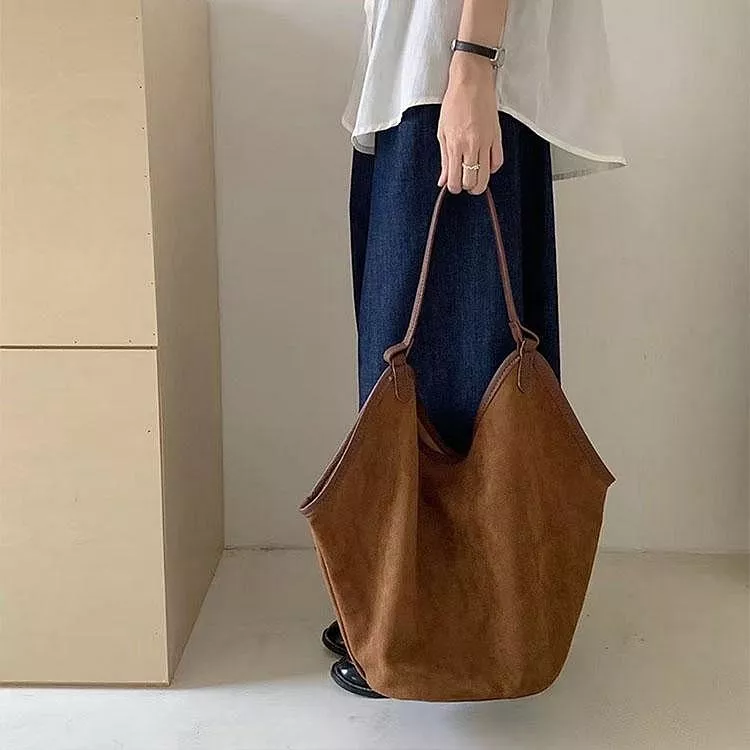 韓版大容量秋冬季復古單肩包子母包