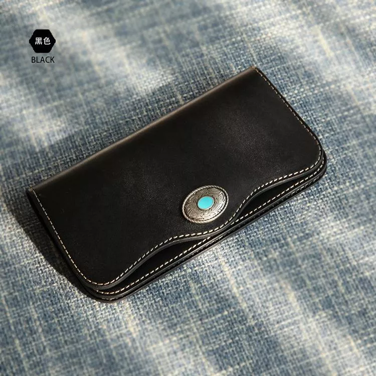 原創手工牛皮錢包植鞣牛皮復古長夾