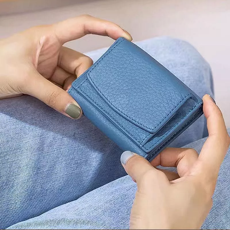 多功能真皮零錢包短夾防盜刷錢包