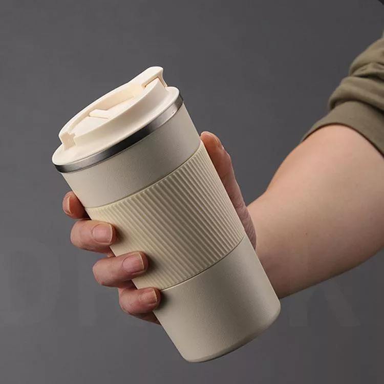 咖啡杯氣質簡約陶瓷內膽316不鏽鋼保溫杯隨身杯水杯