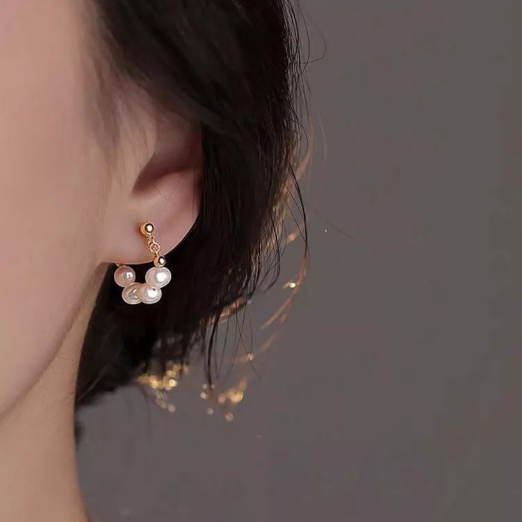 925純銀珍珠耳環高質感耳飾