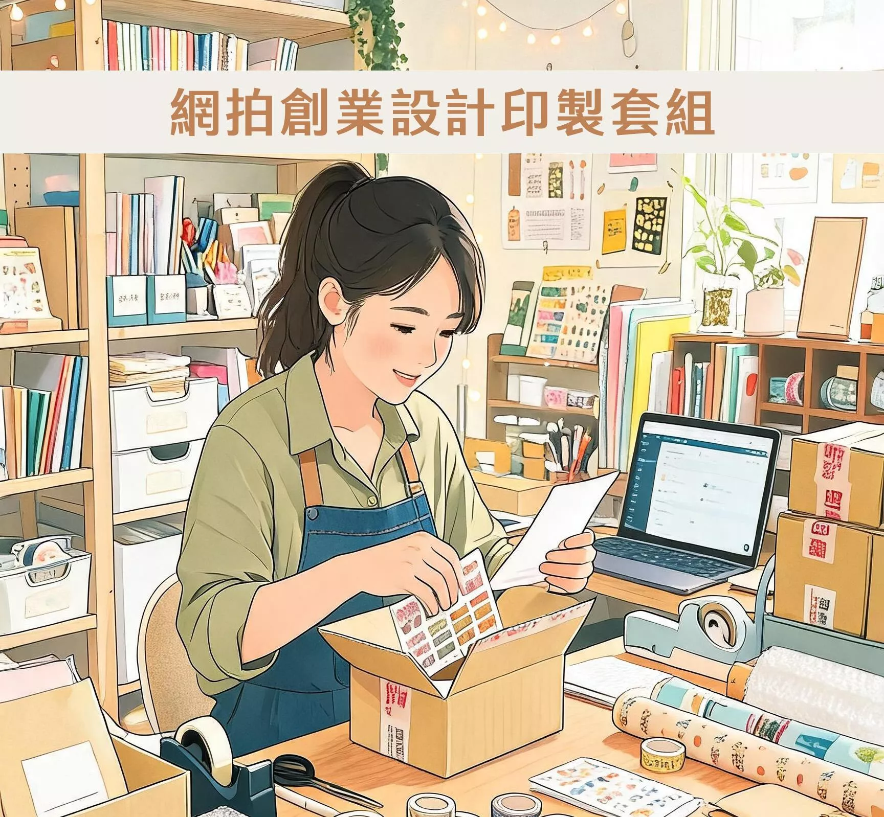 網拍創業設計印製套組