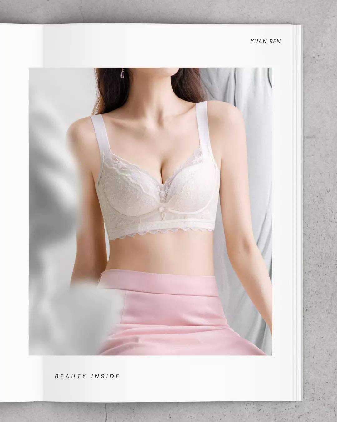 Beige Neutral Minimalist Aesthetic Magazine Page Woman Photo Instagram Post.png