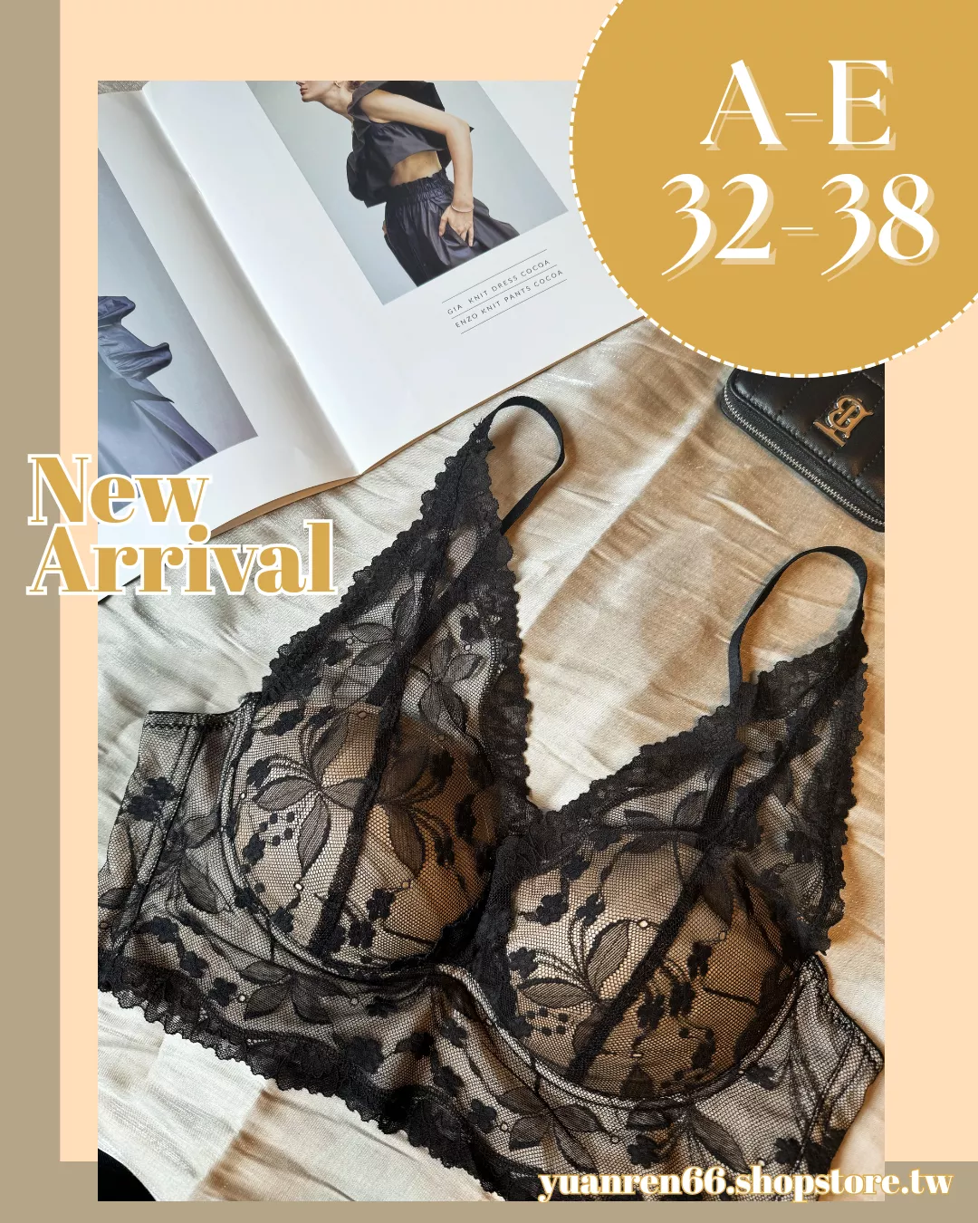 蕾絲純慾系美背小可愛內衣(A-D/M-L)-BAR167