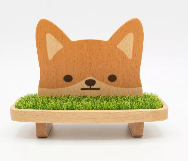 【童心木】柴柴草皮眼鏡架｜眼鏡管家 / 手機支架 / 桌面療癒小物