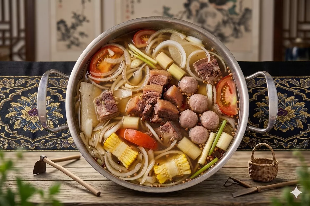 清甜蔬菜羊肉爐