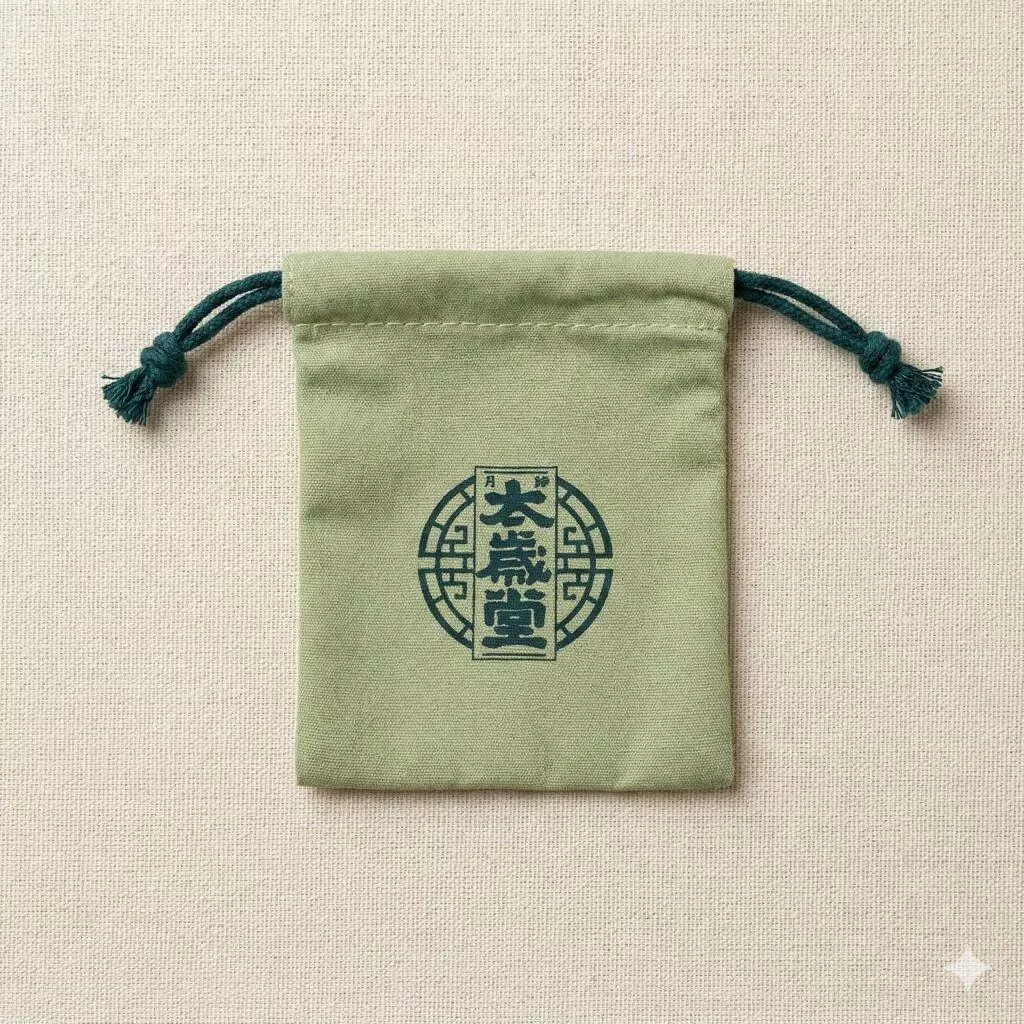 【太歲堂】雲墨青‧加厚棉麻萬用收納袋｜天然棉麻防塵收納袋（10x12cm）｜加購首選