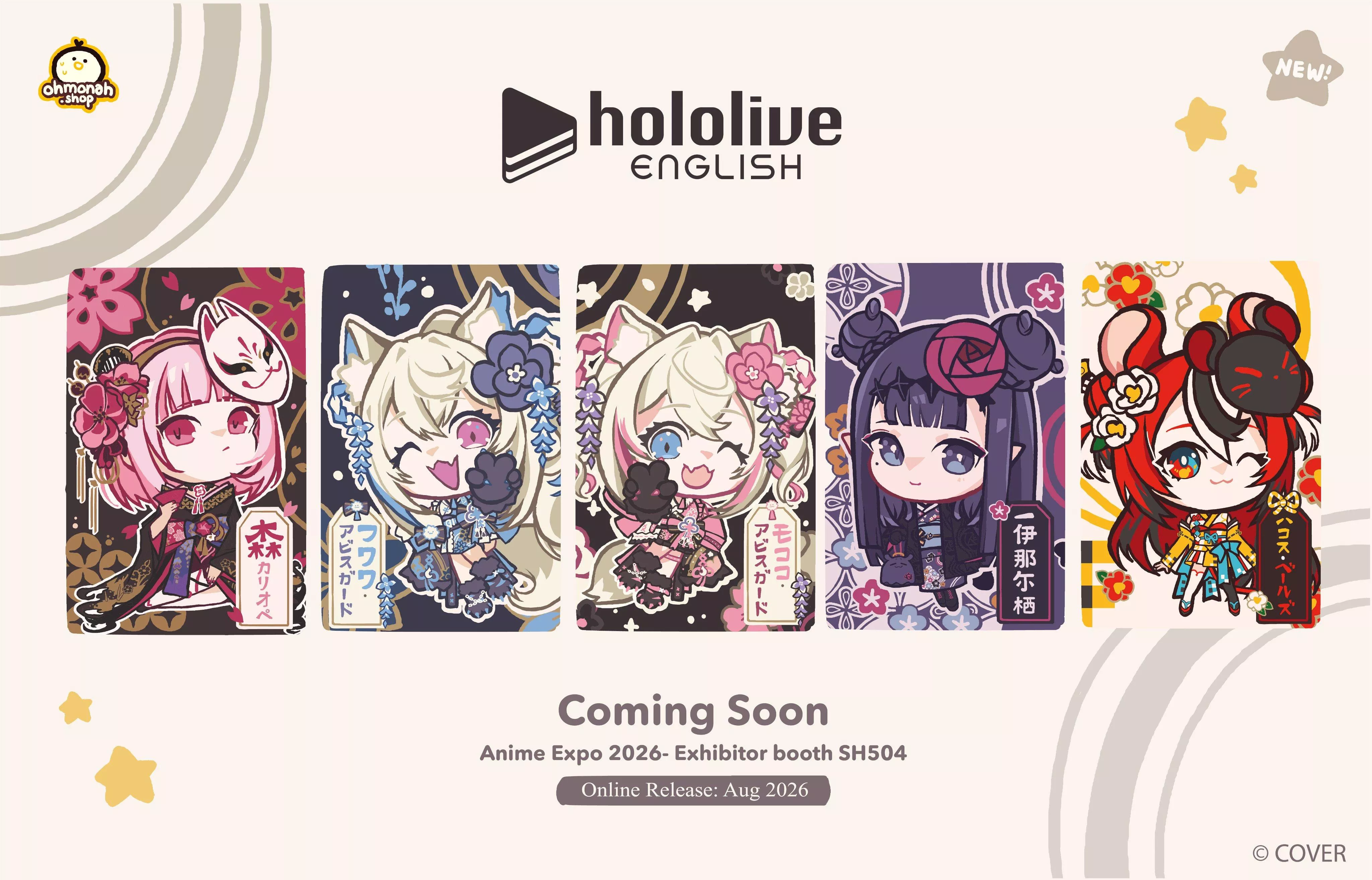 【噗噗屋】空運預購未定 Hololive ohmonah HOLOEN 周邊 死神 fuwamoco ina baelz