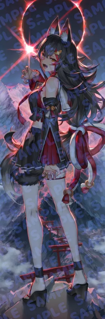 【噗噗屋】日空預購未定 Hololive C108 大陸間弾道少女 泉彩 大神ミオ 等身大掛軸 大神澪 mio