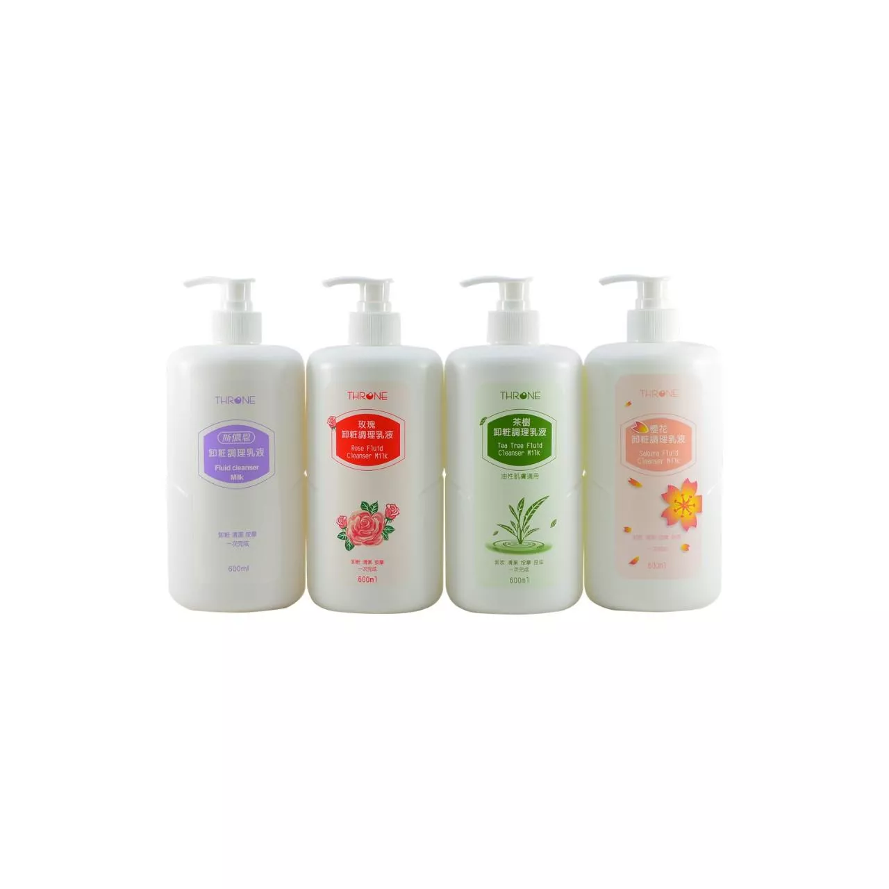 斯儂恩 卸妝乳600ml 原味/櫻花/玫瑰/茶樹