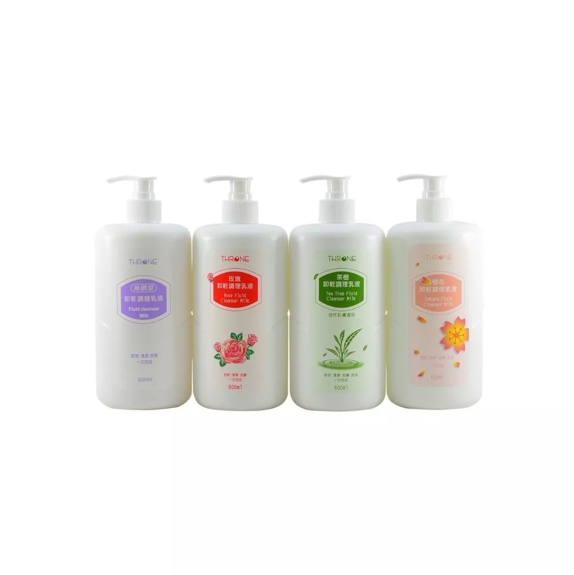 斯儂恩 卸妝乳600ml 原味/櫻花/玫瑰/茶樹