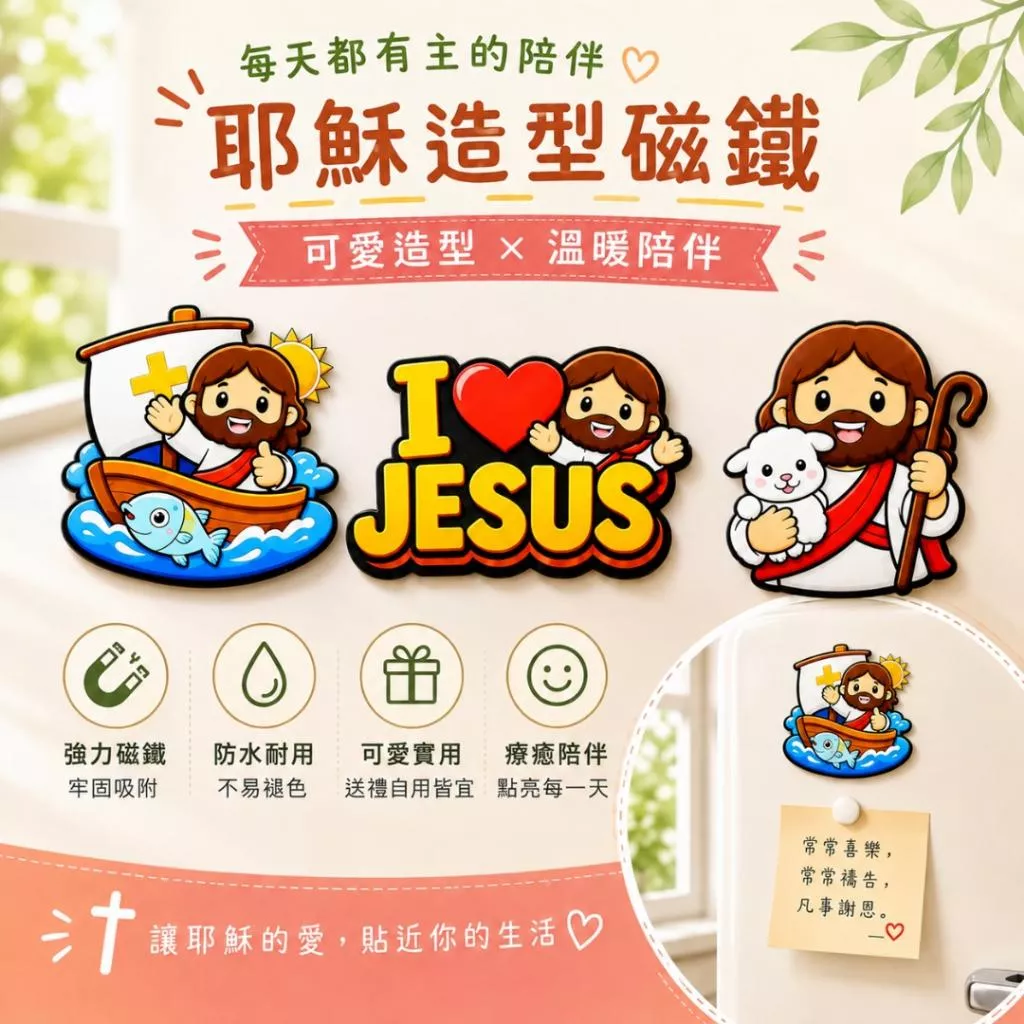 【🐑百羊書房】好牧人造型磁鐵 *另有鑰匙圈款