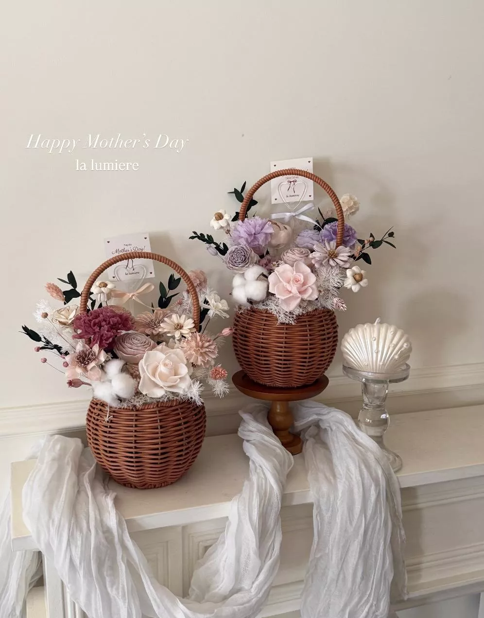 永生康乃馨花籃