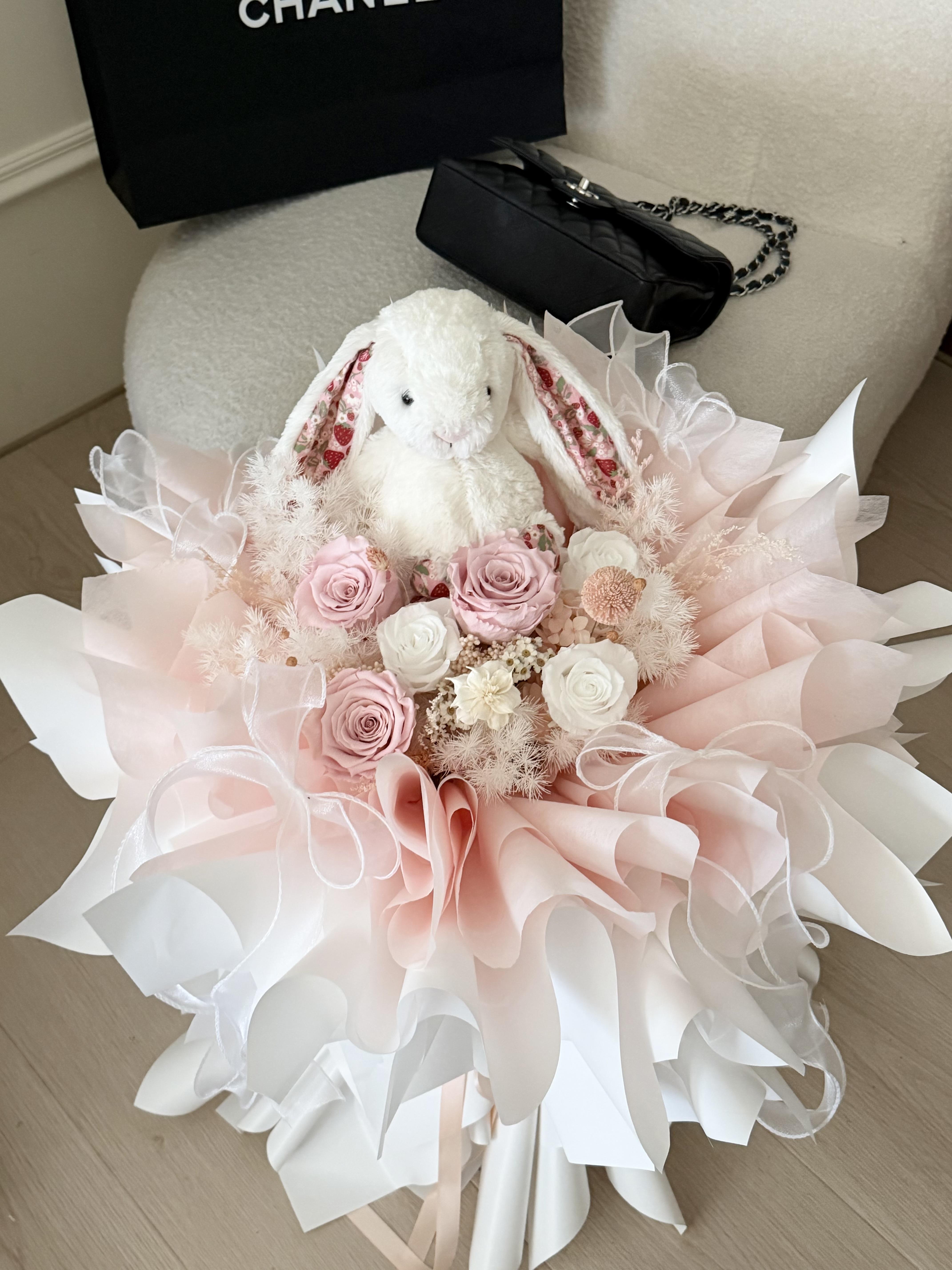 Jellycat 永生玫瑰巨型花束（私訊官方line 下單）