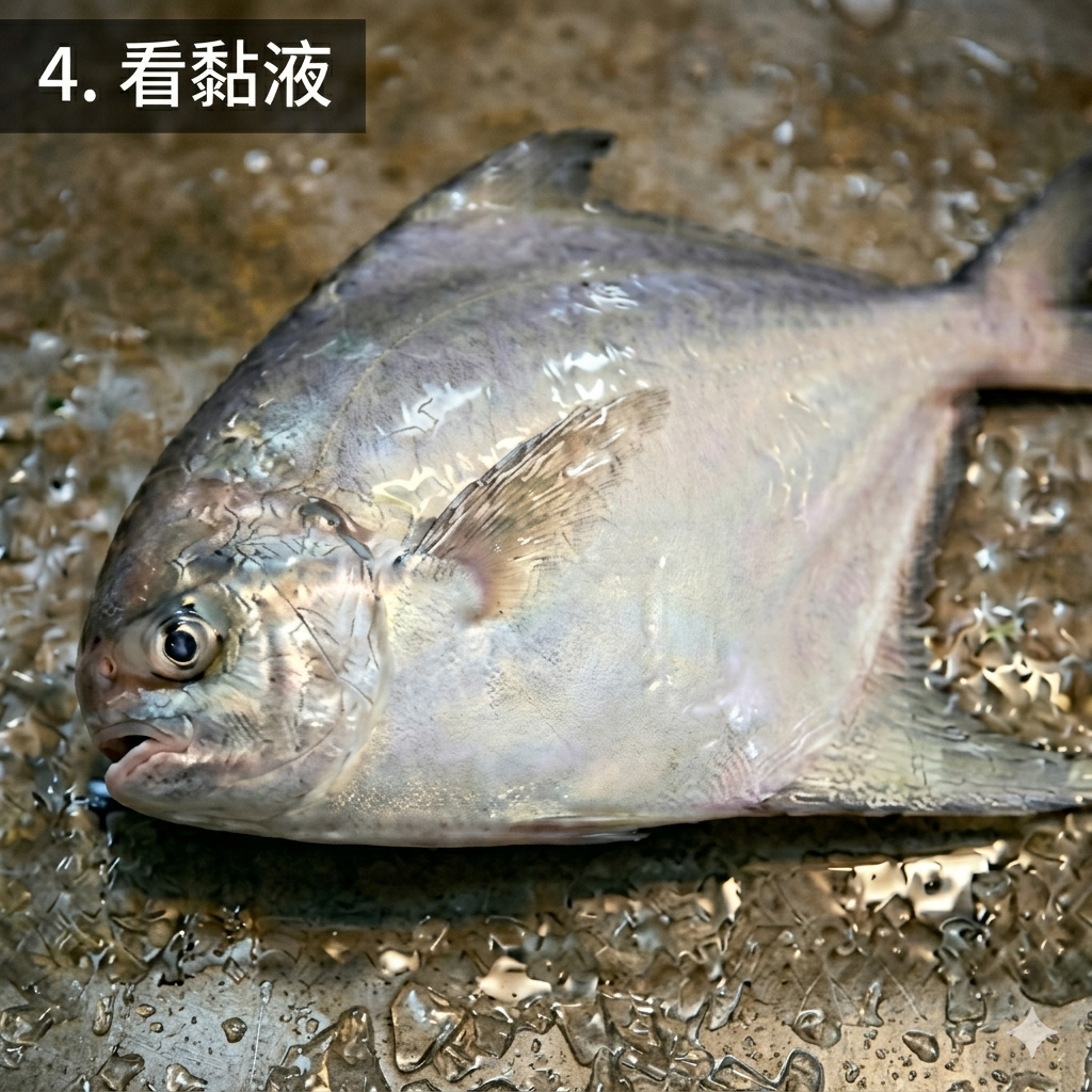 看黏液1.png 很多人以為魚身滑滑的是不新鮮,其實剛好相反。