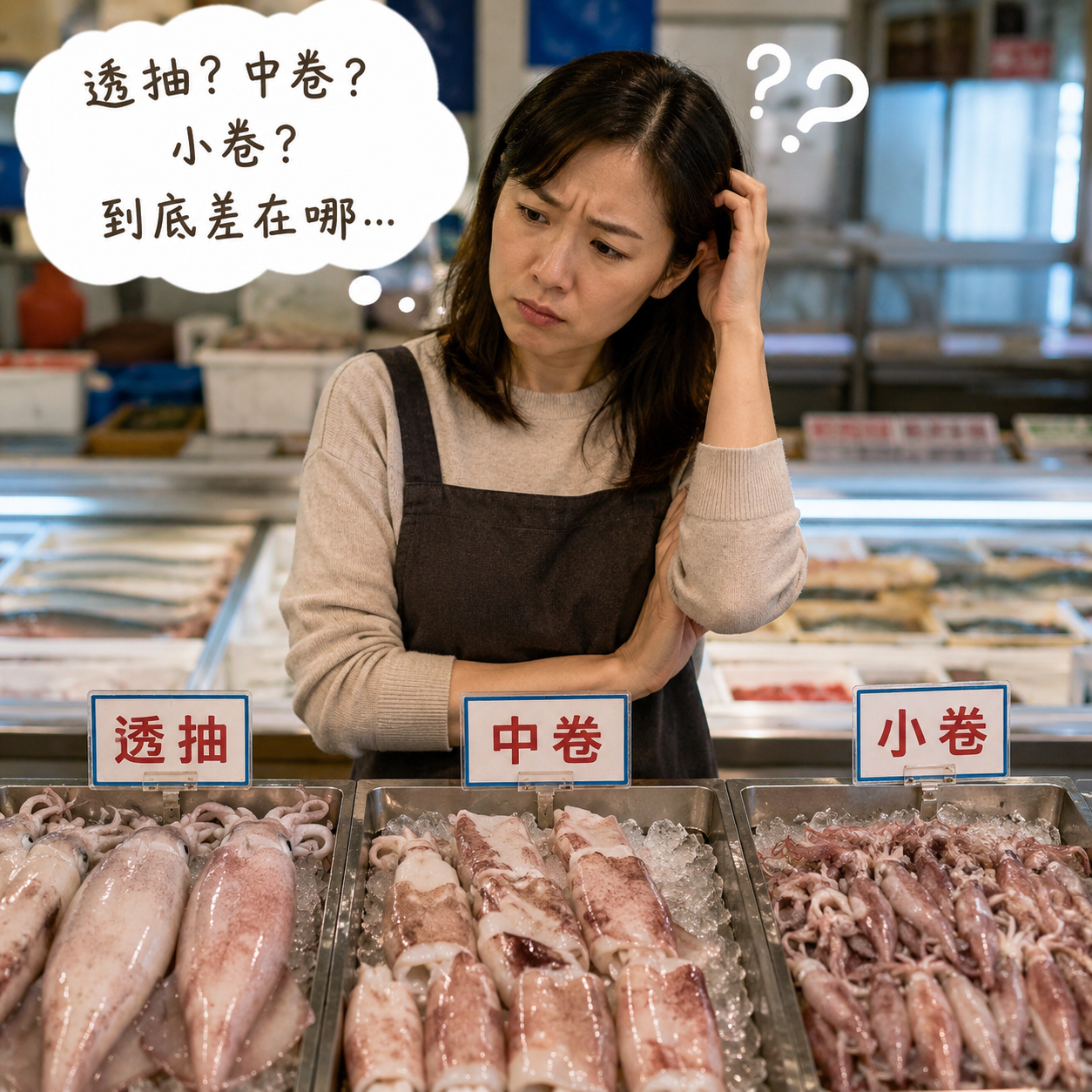 【透抽、中卷、小卷差在哪？】一次看懂外觀、口感、大小與料理方式，新手也不會買錯