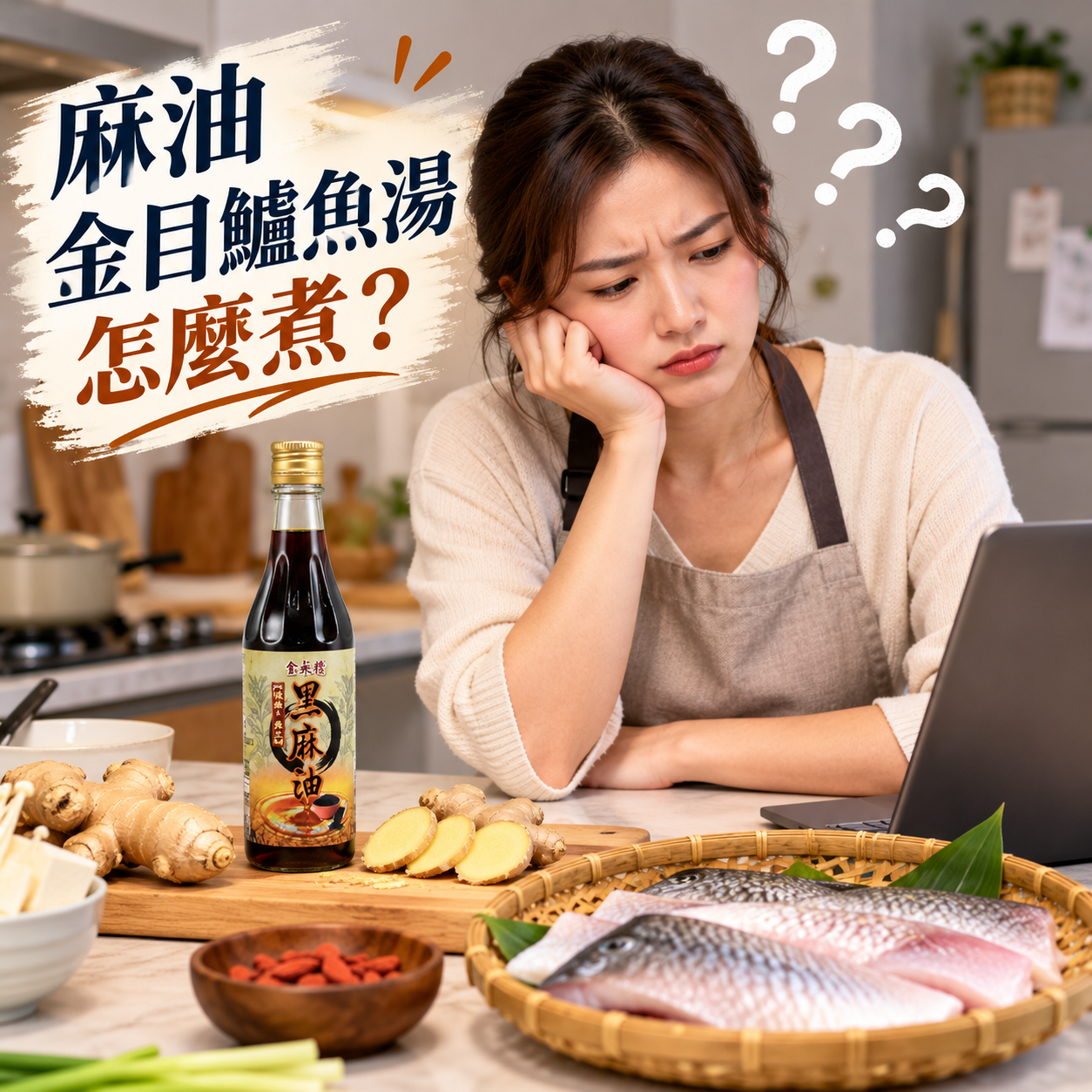 冬天15分鐘溫補！麻油金目鱸魚湯作法：無刺鱸魚片去腥秘訣與冬令進補功效