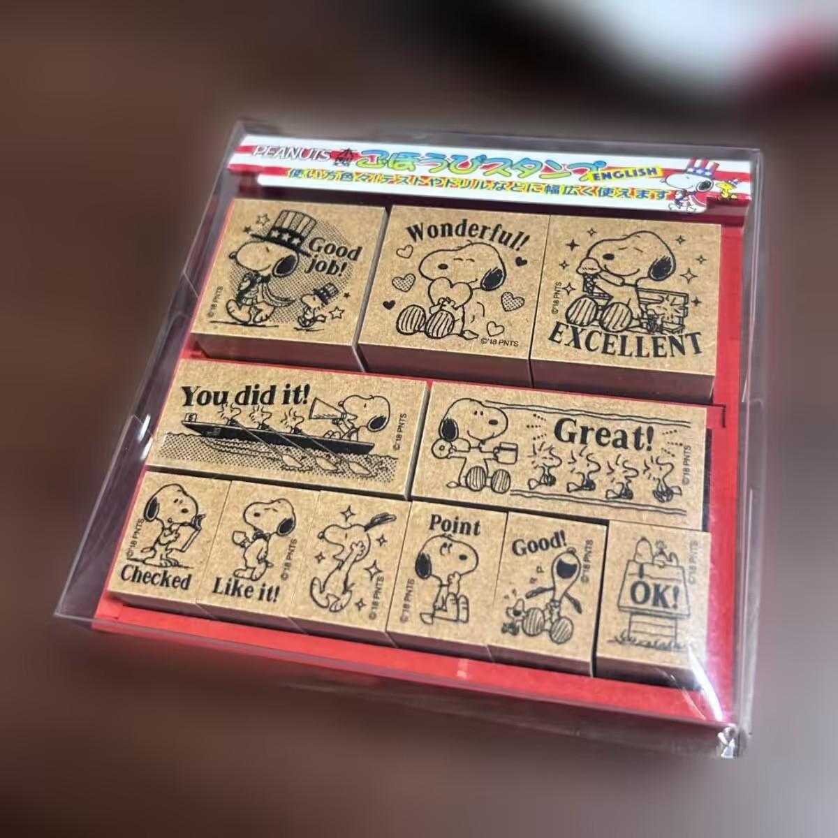 PEANUTS史努比英倫木質印章